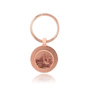 Boston Skyline Tab Key Ring