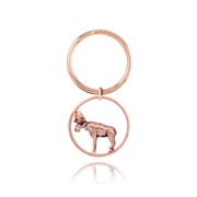 Moose Ring Key Ring