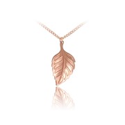Small Solid Leaf Pendant