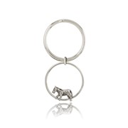 Zebra Ring Key Ring