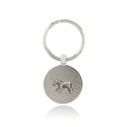 Zebra Tab Key Ring