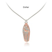 Lily Two-Tone V-Collar Pendant