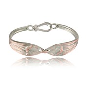 Lily Spoon Handle Two-Tone Flex Bracelet