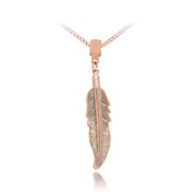 Feather Two-Tone Pendant