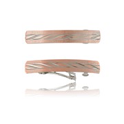 Twist Inlay Pair Barettes