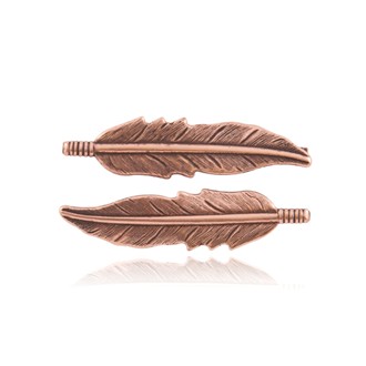 Double Feather Bobby Pins