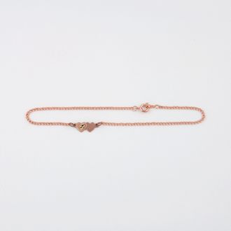 Double Heart Anklet