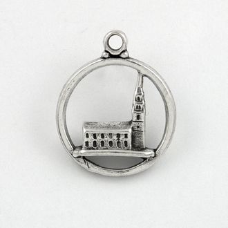 Church in Circle Sterling Silver