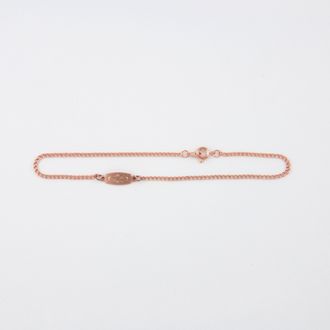 Engraved Rectangle Anklet