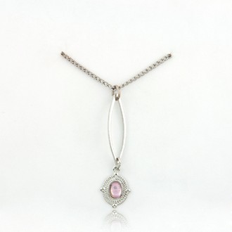 Marquise and Oval Simulated Stone Neck