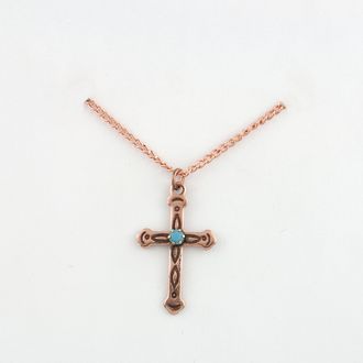 Cross and Rhinestone Neck