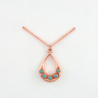 Teardrop with Rhinestone Neck