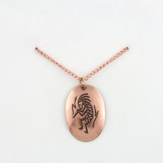 Oval Kokopelli Neck