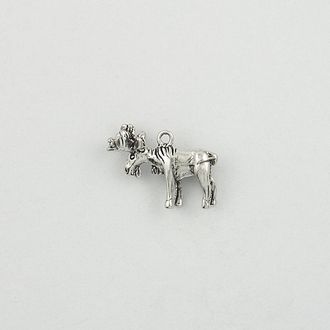 Sterling Silver Moose Charm