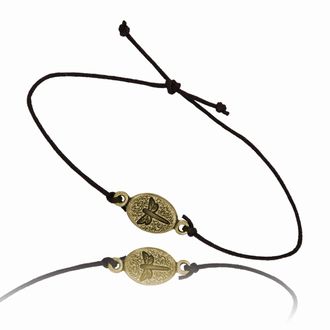 Dragonfly Oval Single Adjustable Bracelet