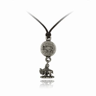 Buffalo Drop Nature Pals Adjustable Round Buffalo Pendant