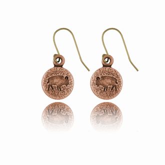 Buffalo Round Earrings