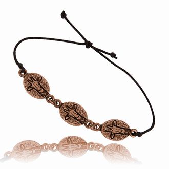 Giraffe Oval Adjustable Triple Bracelet