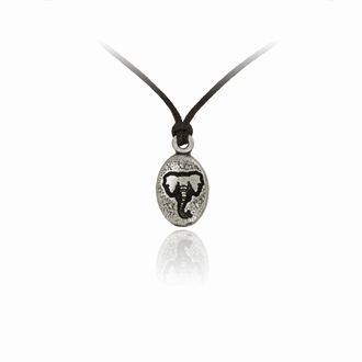 Elephant Head Oval Adjustable Pendant