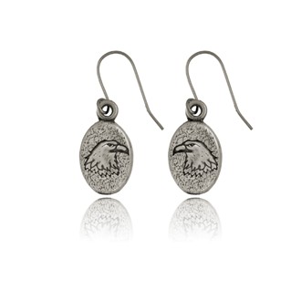 Eagle Oval Earrings