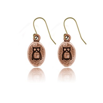 Owl Oval Earrings