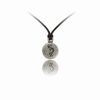 Kokopelli Round Adjustable Pendant