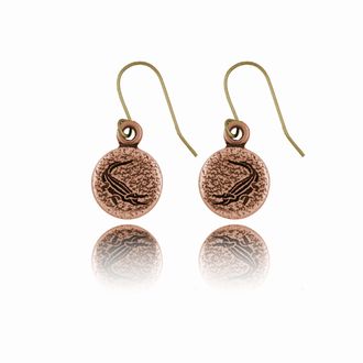 Alligator Round Earrings