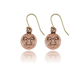 Alligator Face Round Earrings