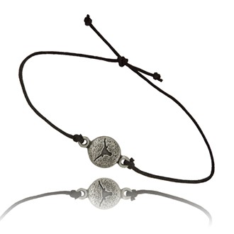 Longhorn Face Round Adjustable Single Bracelet