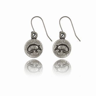 Armadillo Round Earrings