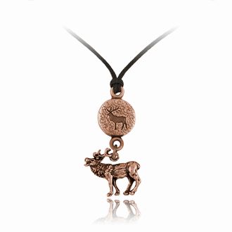 Elk Round Adjustable Pendant Elk Drop Charm