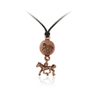 Horse Round Adjustable Pendant Horse Charm Drop