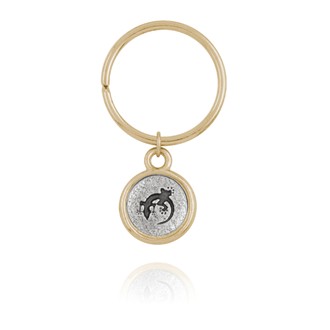 Gecko Mini-Elegance Two Tone Round Key Ring