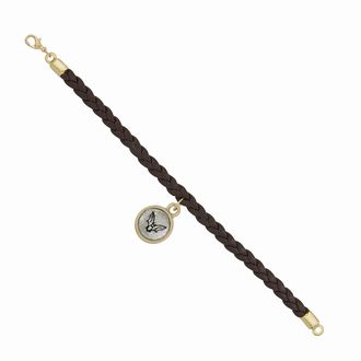 Bat Mini-Elegance Round 8 1/2" Braided Bracelet