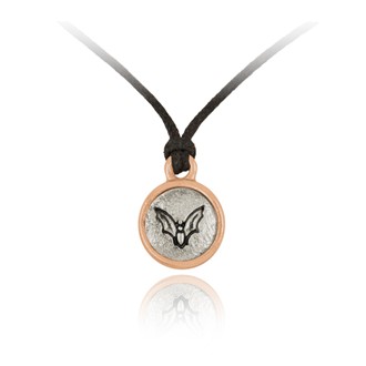 Bat Mini-Elegance Round Adjustable Silk Pendant