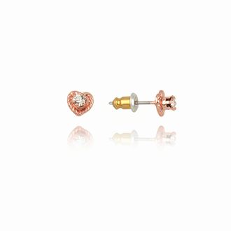 Heart Mini and Rhinestone Post Ear