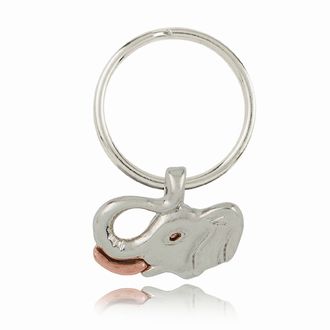 Elephant Elegance Key Ring