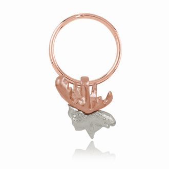 Moose Face Elegance Key Ring