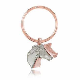 Horse Heads Elegance Key Ring