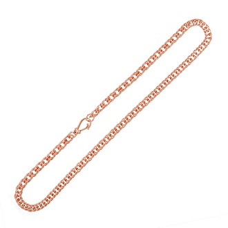 Curb Double File Round Chain Neck