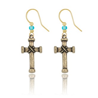 Bound Cross Earrings