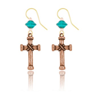 Bound Cross Earrings