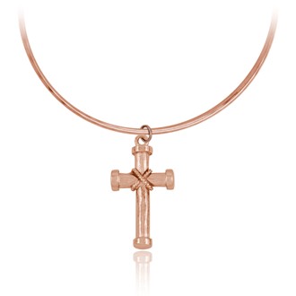 Bound Cross Bangle Bracelet