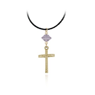 Beveled Edge Cross Pendant