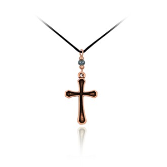 Rounded Edge Outline Cross Pendant