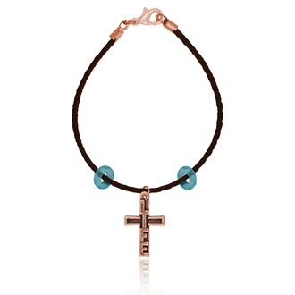 LIFE Cross Braided Bracelet