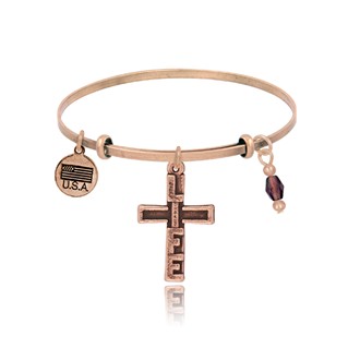 LIFE Cross Adjustable Bangle Bracelet