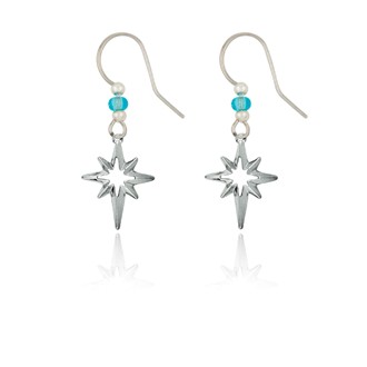 Small Star Burst Earrings