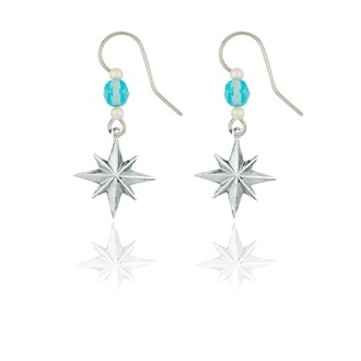 Domed Star Earrings