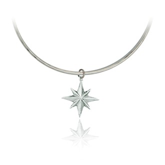 Domed Star Bangle Bracelet